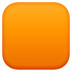 Facebook上的橙色正方形emoji表情