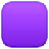 Facebook上的紫色正方形emoji表情