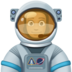 Facebook上的宇航员：中黑肤色emoji表情