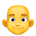 Facebook上的男：秃头emoji表情