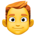 Facebook上的男：红头发emoji表情