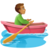 Facebook上的男子划艇：中等肤色emoji表情