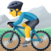 Facebook上的山地自行车emoji表情