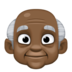 Facebook上的老人：深色肤色emoji表情