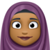 Facebook上的头巾女性：中深色肤色emoji表情