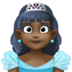 Facebook上的公主：深色肤色emoji表情