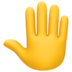 Facebook上的竖起来的手背emoji表情
