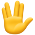 Facebook上的手指分开的手礼emoji表情