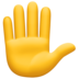 Facebook上的举起的手emoji表情