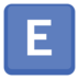 Facebook上的区域指示器符号字母Eemoji表情