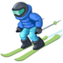 Facebook上的滑雪者emoji表情