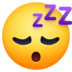 Facebook上的睡觉的脸emoji表情