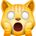 Facebook上的疲倦的猫emoji表情