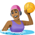 Facebook上的女子水球：中黑肤色emoji表情