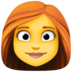 Facebook上的女：红头发emoji表情
