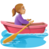 Facebook上的女子划艇：中浅肤色emoji表情