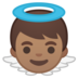 安卓系统里的小天使：中等肤色emoji表情