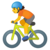 安卓系统里的骑自行车emoji表情