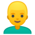 安卓系统里的男：金发emoji表情