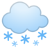 安卓系统里的带雪的云emoji表情