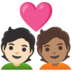 安卓系统里的情侣: 成人成人较浅肤色中等肤色emoji表情