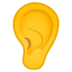 安卓系统里的耳朵emoji表情