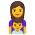 安卓系统里的家庭：女人，男孩emoji表情