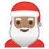 安卓系统里的圣诞老人：中等肤色emoji表情