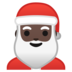 安卓系统里的圣诞老人：深色肤色emoji表情