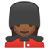 安卓系统里的女警卫：中黑肤色emoji表情