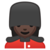 安卓系统里的女警卫：深色肤色emoji表情