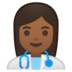 安卓系统里的女卫生员：中黑肤色emoji表情