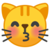 安卓系统里的亲亲的猫emoji表情