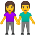 安卓系统里的男女手牵手emoji表情