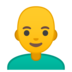 安卓系统里的男：秃头emoji表情
