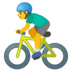 安卓系统里的男子自行车emoji表情
