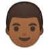 安卓系统里的男：中黑肤色emoji表情