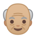 安卓系统里的老人：中浅肤色emoji表情