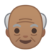 安卓系统里的老人：中等肤色emoji表情