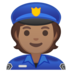 安卓系统里的警官：中等肤色emoji表情