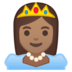 安卓系统里的公主：中等肤色emoji表情