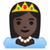 安卓系统里的公主：深色肤色emoji表情
