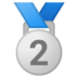 安卓系统里的第二名奖章emoji表情