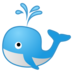 安卓系统里的喷水的鲸鱼emoji表情