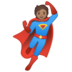 安卓系统里的超级英雄：中等肤色emoji表情