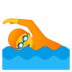 安卓系统里的游泳的人emoji表情