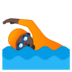 安卓系统里的游泳者：深色肤色emoji表情