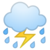 安卓系统里的闪电雨云emoji表情