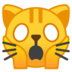 安卓系统里的疲倦的猫emoji表情