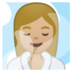 安卓系统里的蒸汽房女性：中浅肤色emoji表情